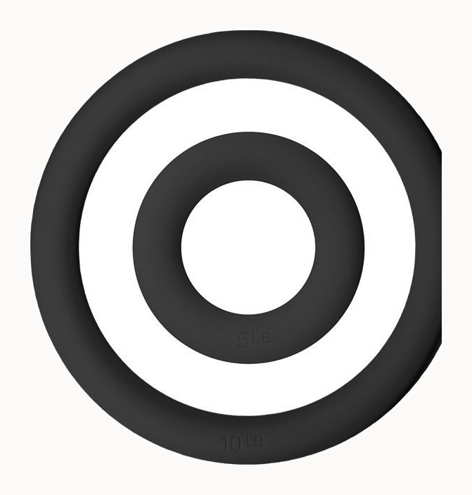 Halteres Circulares — Pesos em Silicone