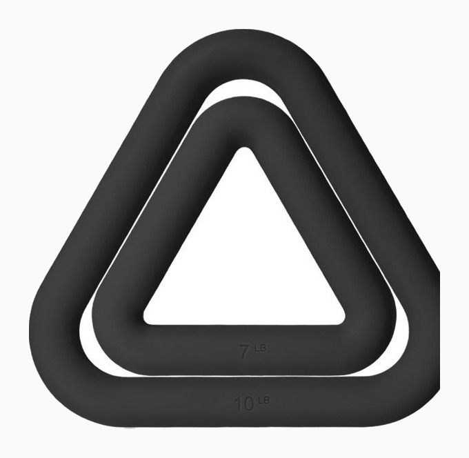 Halteres Triangulares — Pesos em Silicone